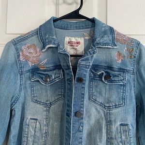Embroidered Mossimo denim jacket